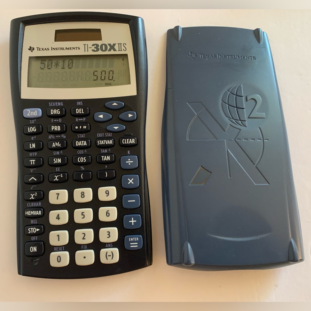 TEXAS INSTRUMENTS TI-30XIIS Scientific Calculator WORS Used School Math Students